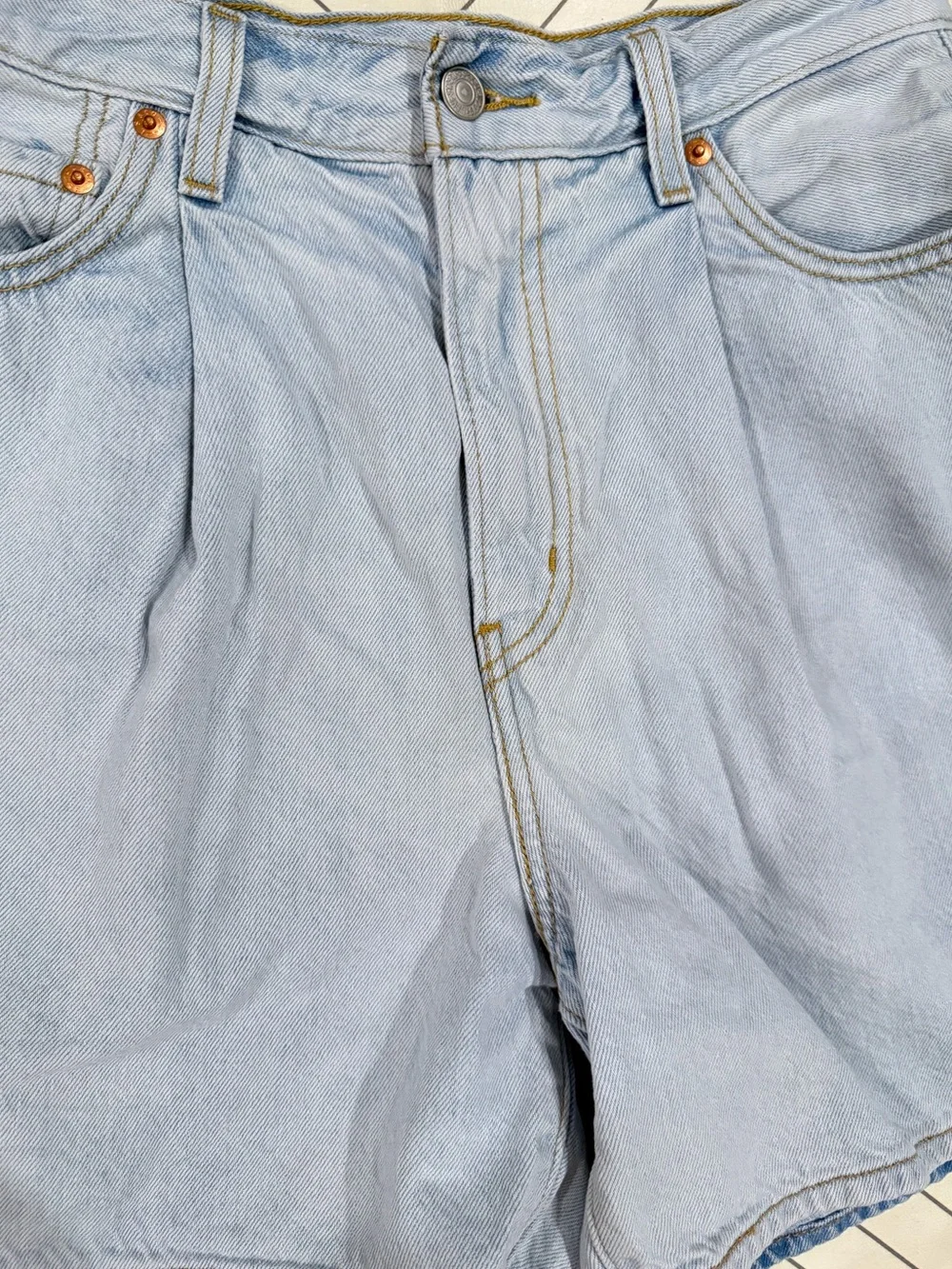 Levi's Denim Ribcage Shorts